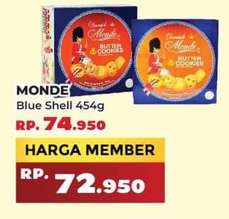 Promo Harga Monde Butter Cookies 454 gr - Yogya