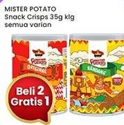Promo Harga Mister Potato Snack Crisps All Variants 35 gr - Indomaret