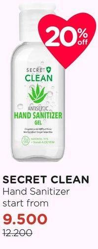 Promo Harga SECRET CLEAN Hand Sanitizer All Variants 50 ml - Watsons