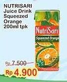 Promo Harga Nutrisari Juice Squeezed Orange 200 ml - Indomaret