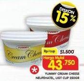 Promo Harga Yummy Cream Cheese Neufehatel, Light 250 gr - Superindo
