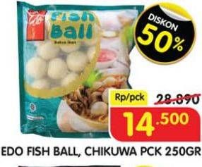 Promo Harga Edo Fish Ball, Chikuwa 250gr  - Superindo