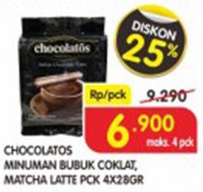 Promo Harga Chocolatos Chocolate Bubuk per 4 sachet 26 gr - Superindo