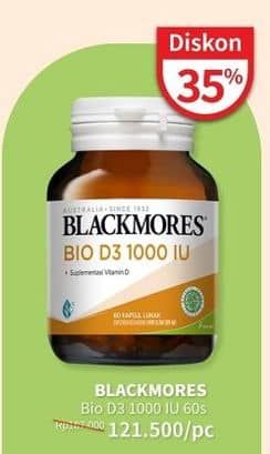 Promo Harga Blackmores Bio D3 1000 IU 60 pcs - Guardian