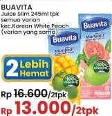 Promo Harga Buavita Fresh Juice Kecuali Korean White Peach 245 ml - Indomaret