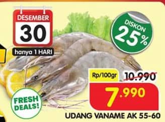 Promo Harga Udang Vanamae AK55-60 100 gr - Superindo