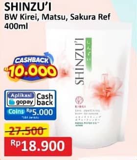 Promo Harga Shinzui Body Cleanser Kirei, Matsu, Sakura 420 ml - Alfamart