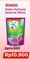 Promo Harga Rinso Liquid Detergent + Molto Purple Perfume Essence 565 ml - Indomaret