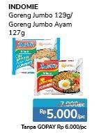 Promo Harga INDOMIE Mi Goreng Jumbo 128 gr - Alfamidi