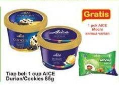 Promo Harga AICE Ice Cream Durian, Choco Cookies 85 gr - Indomaret