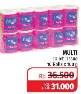 Promo Harga MULTI Toilet Tissue 10 roll - Lotte Grosir