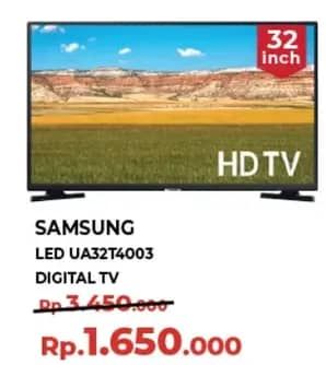 Promo Harga Samsung UA32T4003AKXXD 32inch HD TV T4003  - Yogya
