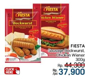 Promo Harga Fiesta Sausage Bockwurst, Chicken Wiener 300 gr - LotteMart