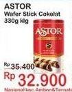 Promo Harga ASTOR Wafer Roll Chocolate 330 gr - Indomaret