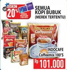 Promo Harga Indocafe Coffeemix 100 sachet - Hypermart