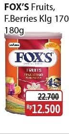 Promo Harga Foxs Crystal Candy Fruits, Berries 180 gr - Alfamidi