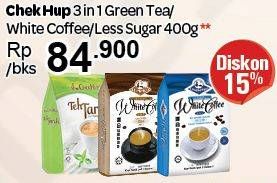 Promo Harga Chek Hup Ipoh White Coffee Less Sweet, Original 400 gr - Carrefour
