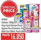 Promo Harga Attack Detergent Liquid/Easy Detergent Liquid  - Hypermart