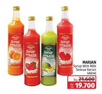 Promo Harga MARJAN Syrup with Milk All Variants 460 ml - Lotte Grosir
