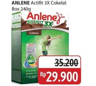Promo Harga Anlene Actifit 3x High Calcium Cokelat 240 gr - Alfamidi