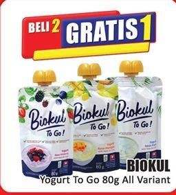 Promo Harga Biokul Yogurt To Go! All Variants 80 gr - Hari Hari