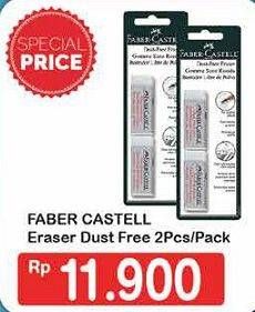 Promo Harga FABER-CASTELL Eraser per 2 pcs - Hypermart