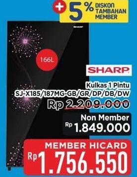 Promo Harga Shart SJ-X185/187MG-GB/GR/DP/DB/DW  - Hypermart