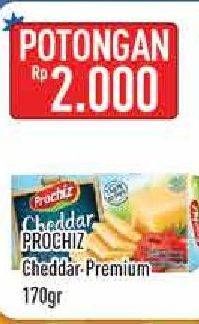 Promo Harga PROCHIZ Keju Cheddar Premium 170 gr - Hypermart