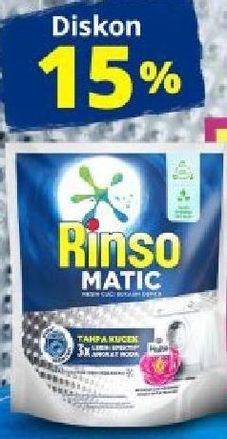 Promo Harga Rinso Detergent Matic Liquid 700 ml - Superindo