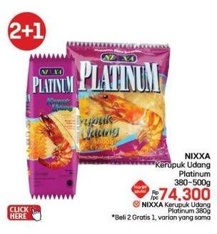 Promo Harga Nixxa Kerupuk Udang Platinum 380 gr - LotteMart