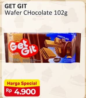 Promo Harga Get Git Wafer Chocolate 102 gr - Alfamart