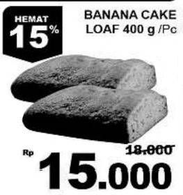 Promo Harga Banana Cake Loaf 400 gr - Giant