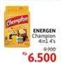 Promo Harga Energen Sereal Champion Cokelat per 4 sachet 35 gr - Alfamidi