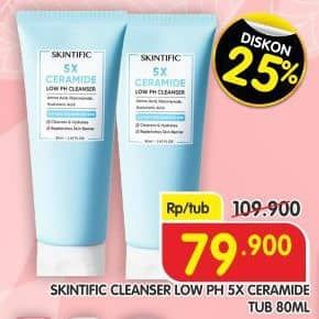 Promo Harga Skintific 5X Ceramide Low Ph Cleanser 80 ml - Superindo