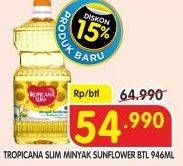 Promo Harga TROPICANA SLIM Sunflower Oil 946 ml - Superindo