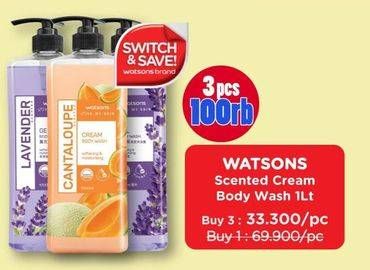 Promo Harga WATSONS Scented Body Wash 1000 ml - Watsons