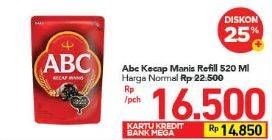 Promo Harga ABC Kecap Manis 520 ml - Carrefour