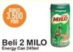 Promo Harga MILO Susu UHT per 2 kaleng 240 ml - Alfamart