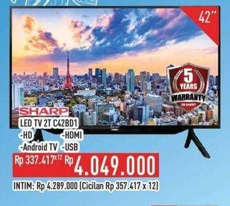 Promo Harga Sharp 2T-C42BD1i | LED TV 42"  - Hypermart