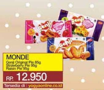 Promo Harga Monde Genji Pie Original, Raisins, Strawberry 85 gr - Yogya