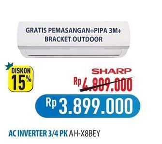 Promo Harga Sharp AH-X8BEY/WH  - Hypermart