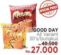 Promo Harga Good Day Instant Coffee 3 in 1 per 30 sachet - LotteMart