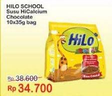 Promo Harga HILO School Susu Bubuk Chocolate per 10 sachet 35 gr - Indomaret