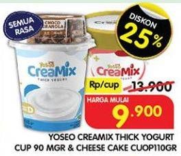 Promo Harga YOSEO Creamix Thick Yogurt All Variants 90 gr - Superindo