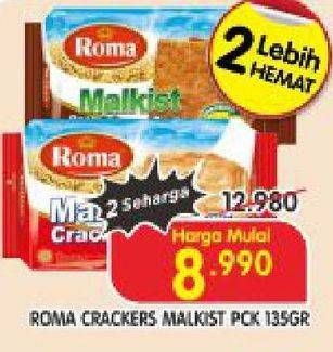 Promo Harga ROMA Malkist Abon, Crackers 135 gr - Superindo