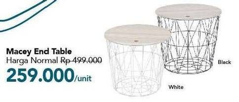 Promo Harga End Table Macey  - Carrefour