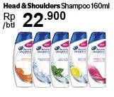 Promo Harga HEAD & SHOULDERS Shampoo 160 ml - Carrefour
