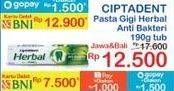 Promo Harga Ciptadent Pasta Gigi Maxi 12 Plus 190 gr - Indomaret