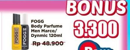 Promo Harga FOGG Body Spray Men Royal Marco, Dynamic 120 ml - Alfamidi
