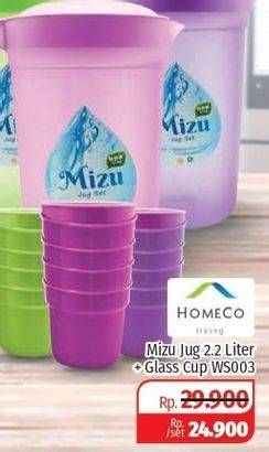 Promo Harga MIZU Drink Cup Set WS003  - Lotte Grosir